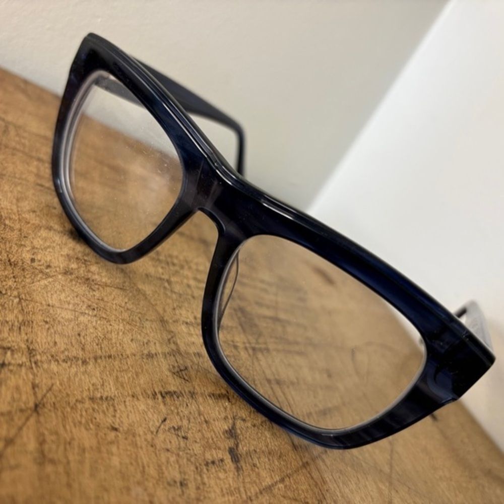 Zyloware Black Marbled Frame Glasses Flexible Comfy Classic Preppy Professional